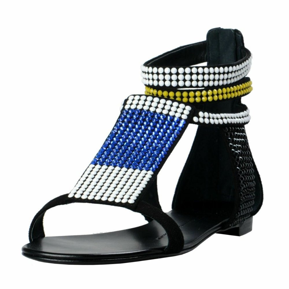 Giuseppe Zanotti Design Sparkle Flat Sandals Shoes